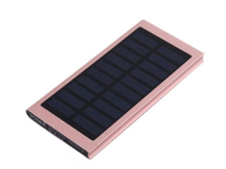 Power Bank портативная зарядка  SLIM Solar 8900 mAh Солнечное портативное зарядное устройство