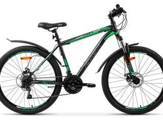 Bicicleta de munte Aist Quest Disk 26/20 Gray/Green (26-11), stoc limitat