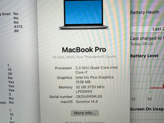 MacBook Pro 13" 2020 i7 32GB 500SDD foto 2