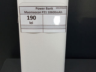 Power bank Maomaocon P21 10600mAh 190 lei