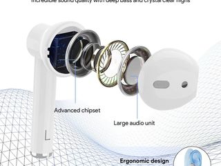 Headphones Casti Bluetooth Fara Fir Наушники беспроводные foto 4