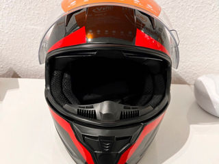 Casca moto Vinz Helmets noua. Marimea XL-61-62, cu viziera si ochelari. foto 4