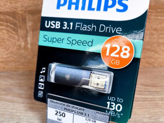 Philips USB Flash Drive 2 bucati 128Gb, 250 lei