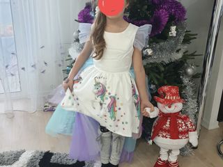 Платье единорог прокат/ rochita unicorn  chirie