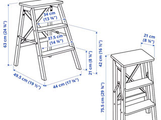 Стремянка IKEA Bekvam /Доставка по всей Молдове/ Кредит 0% foto 6