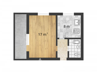 Apartament cu 1 cameră, 35 m², Botanica, Chișinău foto 2