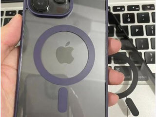 Чехол для iPhone 14 Pro Max (black & purple) foto 5