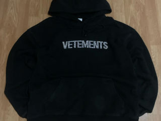 Vetements hoodie noir black foto 2