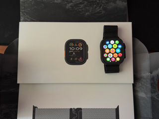 Apple Watch Ultra 2 Black Bratara Titanium ideal foto 4