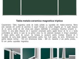 Tabla scolara metalo-ceramica magnetica triptica/Школьная магнитная доска для письма мелом 3200 lei foto 1