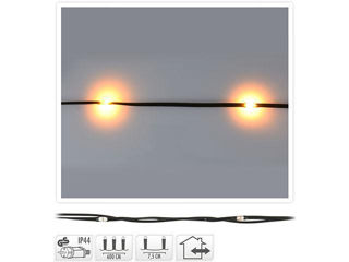 Luminite De Craciun "Fir" 80Led Extra Alb-Cald, 6M Fir Verde