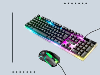 Set tastatură și mouse pentru gaming cu Iluminare foto 1