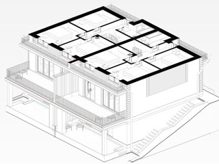 Casă de locuit individuală cu 3 niveluri / stil clasic / D+P+M / arhitect / proiecte / 3D / renovari foto 6