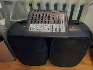 Set boxe , mixer amplificator Flash-uri, Bluetooth, efecte foto 2