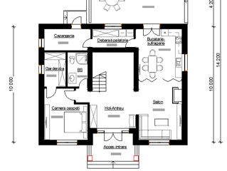 Casă de locuit individuală cu 2 niveluri / P+E / stil clasic / 146m2 / arhitect  / proiecte / 3D foto 8
