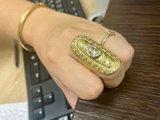 Inel din aur Versace, 585, 14K, женское золотое кольцо foto 2
