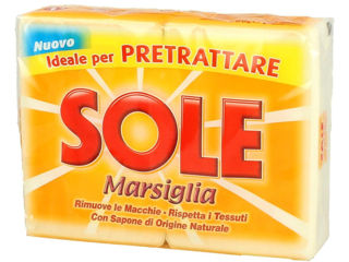 Sapun Solid Pentru Rufe Sole Marsiglia Bianco ,Set De 2X250Gr Buc foto 1