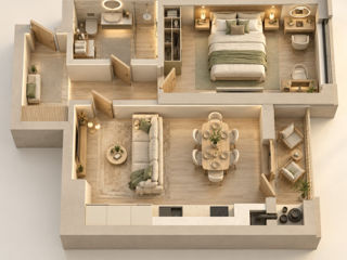 1-rm apt., 51 м², 2/10 fl.