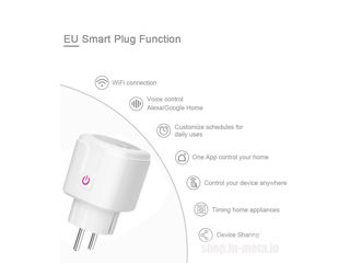 Умная розетка Smart Socket Plug Adapter WiFi foto 4
