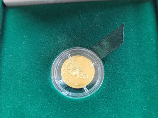 Золотая монета 999 пробы 2 гривны