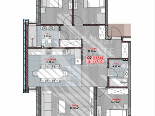 Apartament cu 4 camere, 117 m², Centru, Chișinău foto 5