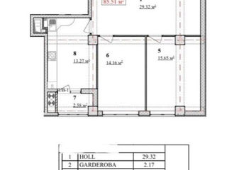 Apartament cu 2 camere, 86 m², Râșcani, Chișinău foto 2