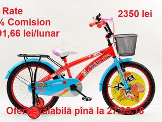 Biciclete in rate doar cu buletinu. Dobânda 0% foto 2