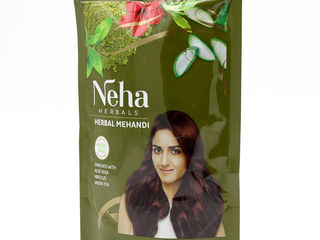 Хна для волос, на основе лечебных трав Neha (оттенок классический коричневый, рыжий) foto 2