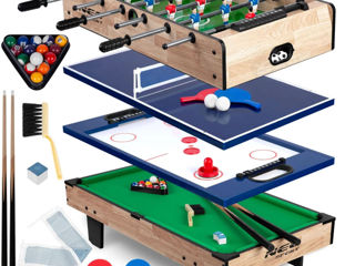 Joc de Baschet, cu 2 inele si 4 mingi, tablă electronică+Masă cu 15 Jocuri-fotbal, biliard, hockey foto 5