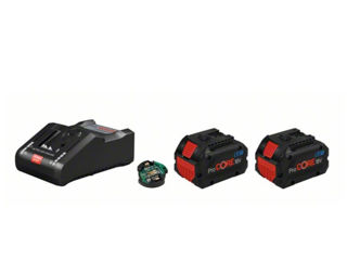 Set 2 acumulatori 8Ah 12ah Bosch ProCore 18V 8Ah 12ah  + Încărcător GAL 18V-160 C + GCY 42 foto 3