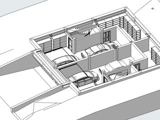 Casă de locuit individuală cu 3 niveluri / stil modern / S+P+E / 320m2 arhitect / construcții foto 10