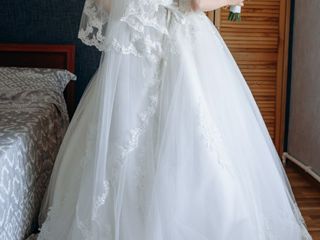 Свадебное платье,до пола,со шлейфом foto 5