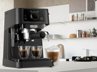 DeLonghi Stilosa EC235.BK – espressor cafea măcinată și păduri (cialde) + bonus!