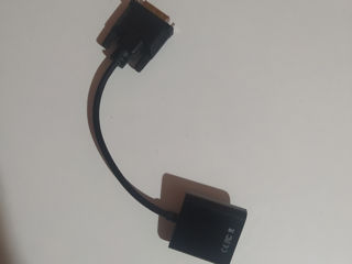 Конвертер активный DVI-D (24+1) на VGA 10cm, Black
