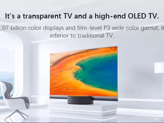 Xiaomi transparent прозрачный экран tv 55 inches oled 5.7mm ultra-thin bluetooth 5.0 dolby smart tv foto 7