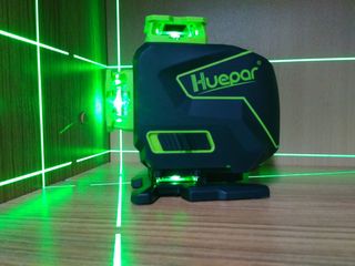 Лазерный уровень Huepar S04CG-L. Laser Osram Germany ! фото 2