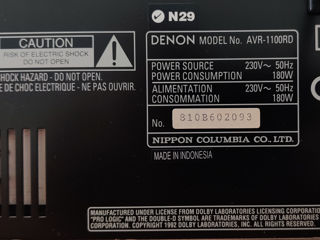 Denon AV Surround Receiver AVR-1100RD Идеальное состояние Пульт дистанционного управления инструкция foto 7