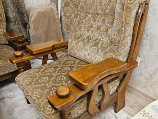 Set de mobilă vintage din lemn masiv foto 3