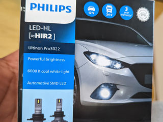 Philips LED-HL Ultinon Pro 3022 лампы HIR2/9012 на Toyota, Opel, Hyundai, Land Rover, Mitsubishi foto 1