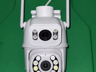 Cameră Wifi 8MP 4K PTZ cu lentilă duală cu ecran dublu Ai Human Detect Urmărire automată foto 8