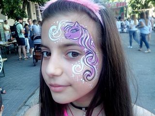 Pictura / desene pe fata pentru copii (face painting) / рисунки на лице для детей, аквагрим foto 9