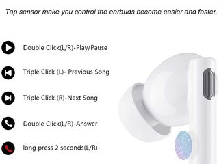 Беспроводные наушники Earbuds Casti Wireless Bluetooth 5.0 Albe foto 7