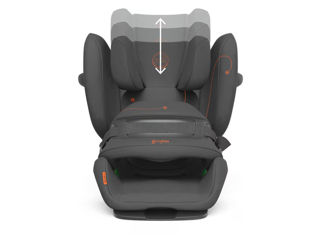 Автокресло CYBEX Pallas G i-Size 522002189, Unisex, Isofix, 9-36 kg, gri foto 4