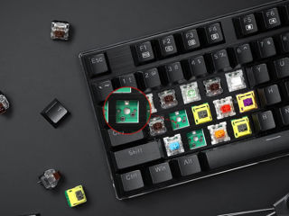 Проводная механическая игровая клавиатура Redragon K556 со светодиодной подсветкой RGB foto 4