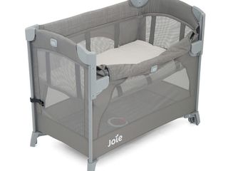 Patuț pliant co-sleeper Joie Kubbie foto 3