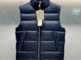 Vestă Dior Oblique Navy Blue Puffer Vest