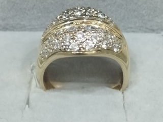 Женское золотое кольцо 585 пробы. Inel din aur 585.9.5gr. foto 2