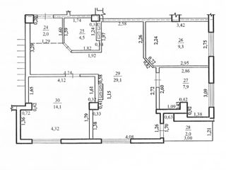 Apartament cu 3 camere, 70 m², Buiucani, Chișinău foto 8