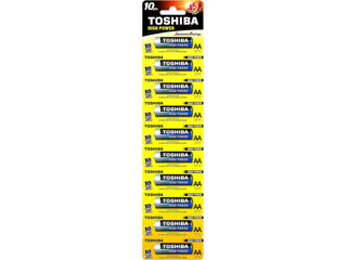 Щелочная  батарея toshiba высокой мощности тип aa в наборе 10 шт. щелочные батарейки в