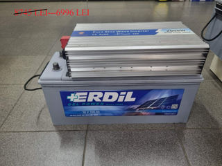 Set invertor 600,1000,2000,3000w+acumulator 100ah foto 3